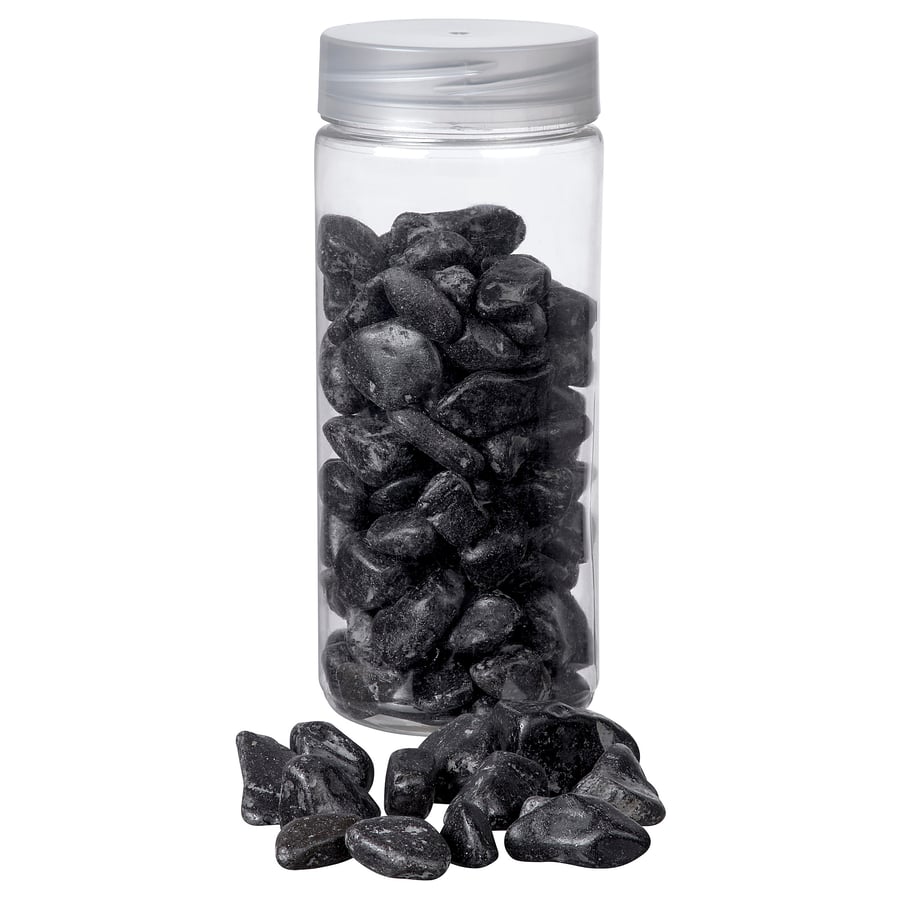 DYFT decorative stones, dark gray, 1 lb8 oz IKEA
