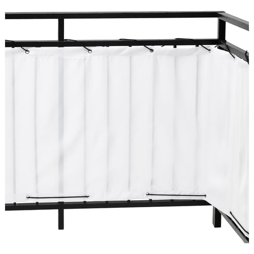 DYNING Balcony privacy screen, white, 98 3/8x31 1/2" IKEA