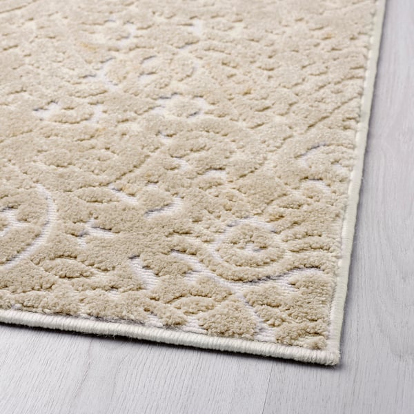 DYNT Rug, low pile, beige, Length 7 ' 10" IKEA