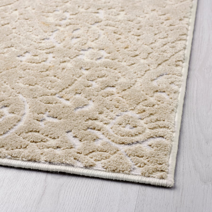 DYNT Rug, low pile, beige, Length 7 ' 10" IKEA