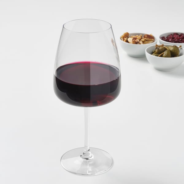 Dyrgrip Red Wine Glass Clear Glass Ikea