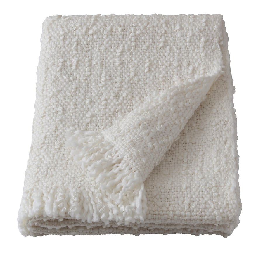 DYSTERMAL Throw, offwhite, 51x67" IKEA