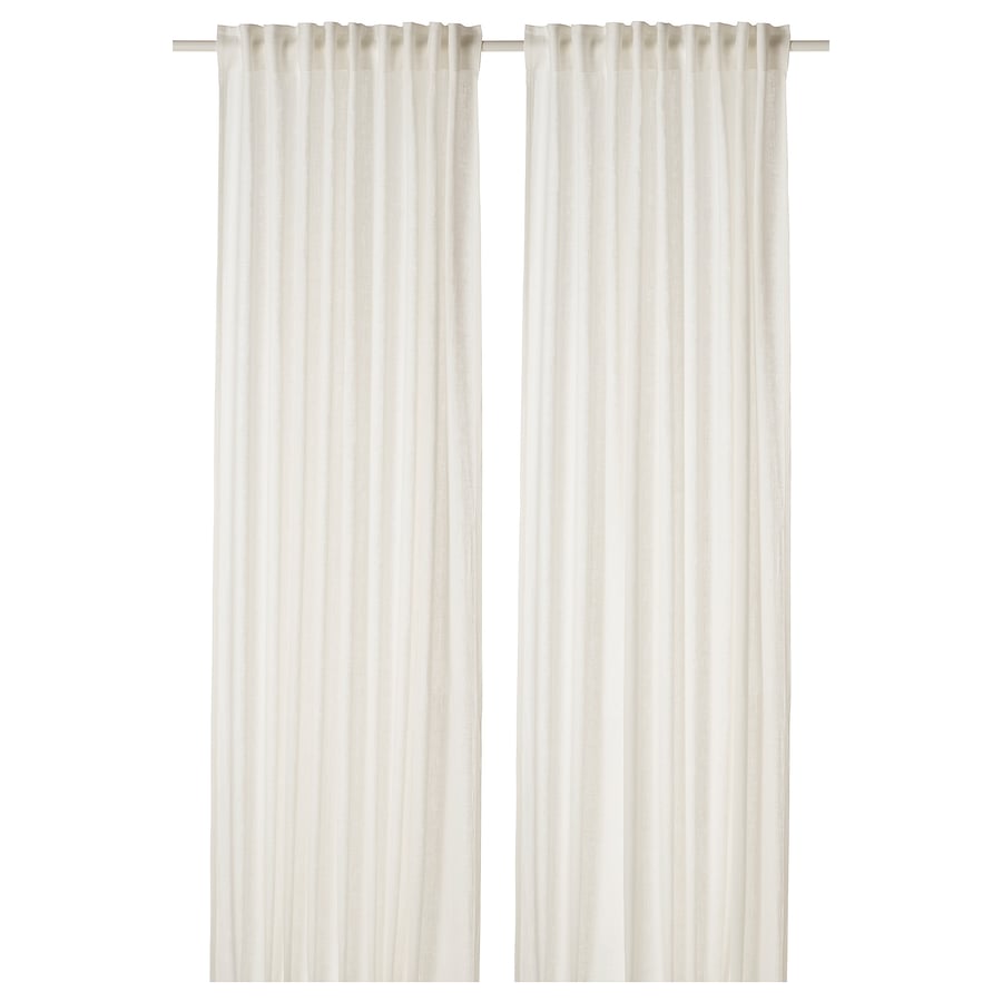 DYTÅG curtains, 1 pair, white, 57x98" IKEA