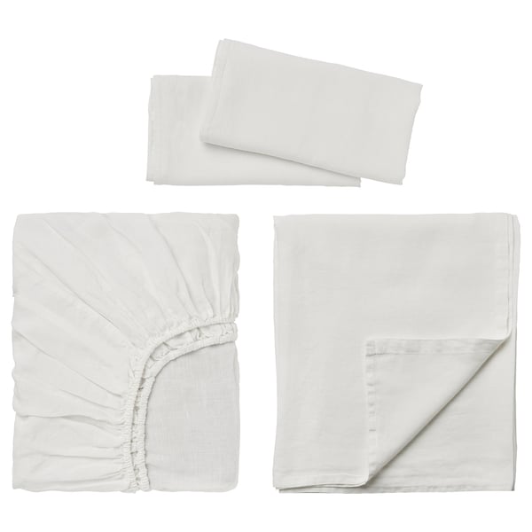 DYTÅG Sheet set, white, Queen