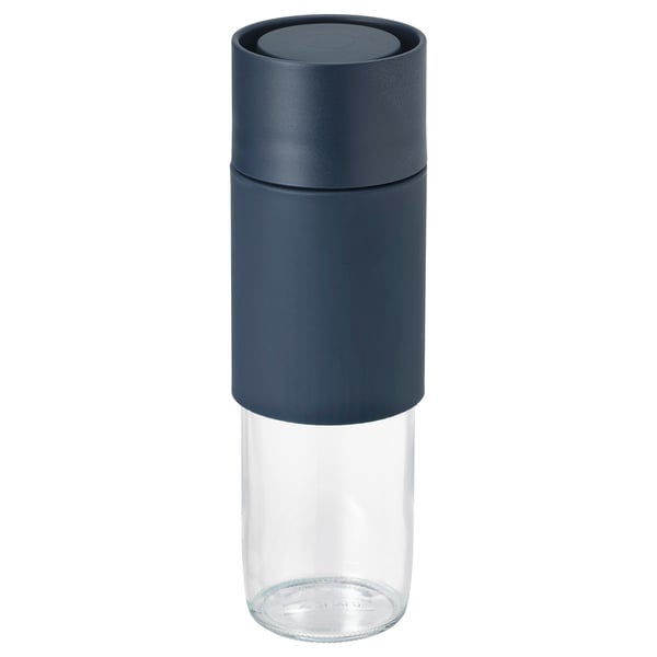Efterstrava Travel Mug Clear Glass Silicone Ikea
