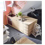 EKBACKEN Countertop, ash effect/laminate, 74x1 1/8 "