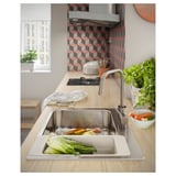 EKBACKEN Countertop, ash effect/laminate, 98x1 1/8 "