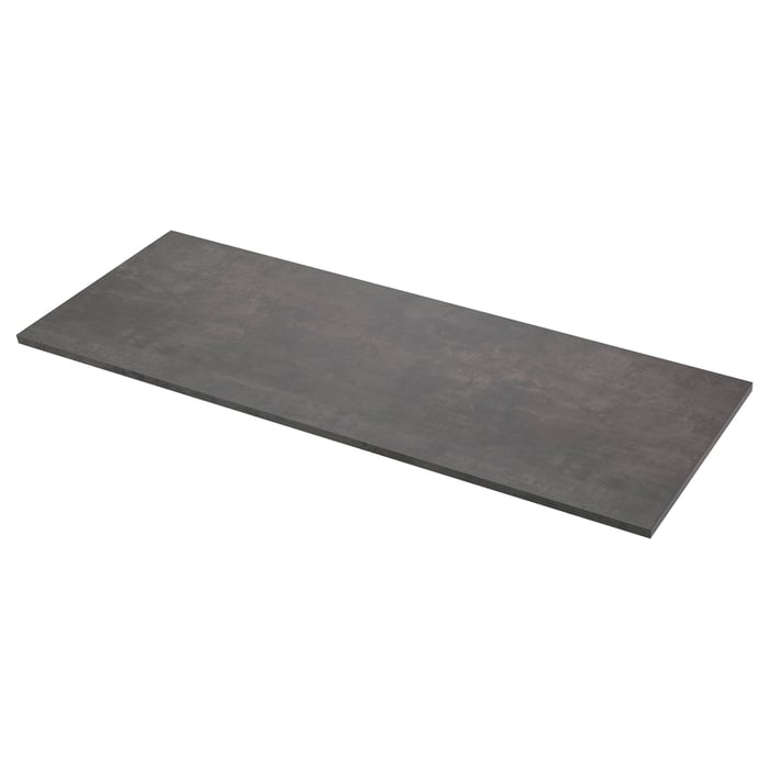 EKBACKEN countertop, concrete effect/laminate, 98x11/8" IKEA