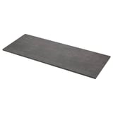 EKBACKEN Countertop, concrete effect/laminate, 98x1 1/8 "