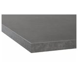 EKBACKEN Countertop, concrete effect/laminate, 98x1 1/8 "