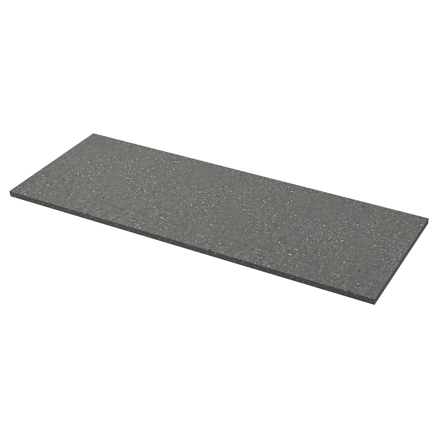 EKBACKEN countertop, gray terrazzo effect/laminate, 74x11/8