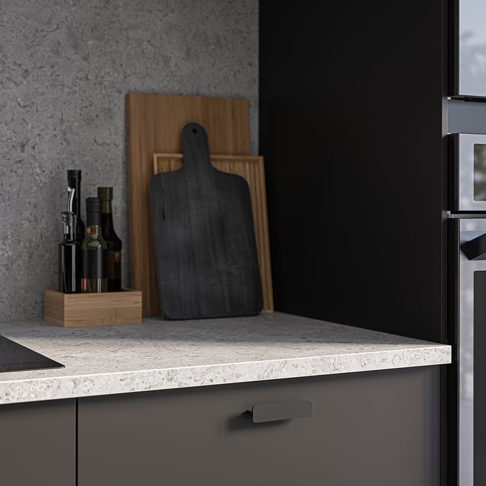 EKBACKEN countertop, limestone effect/laminate, 74x11/8" IKEA