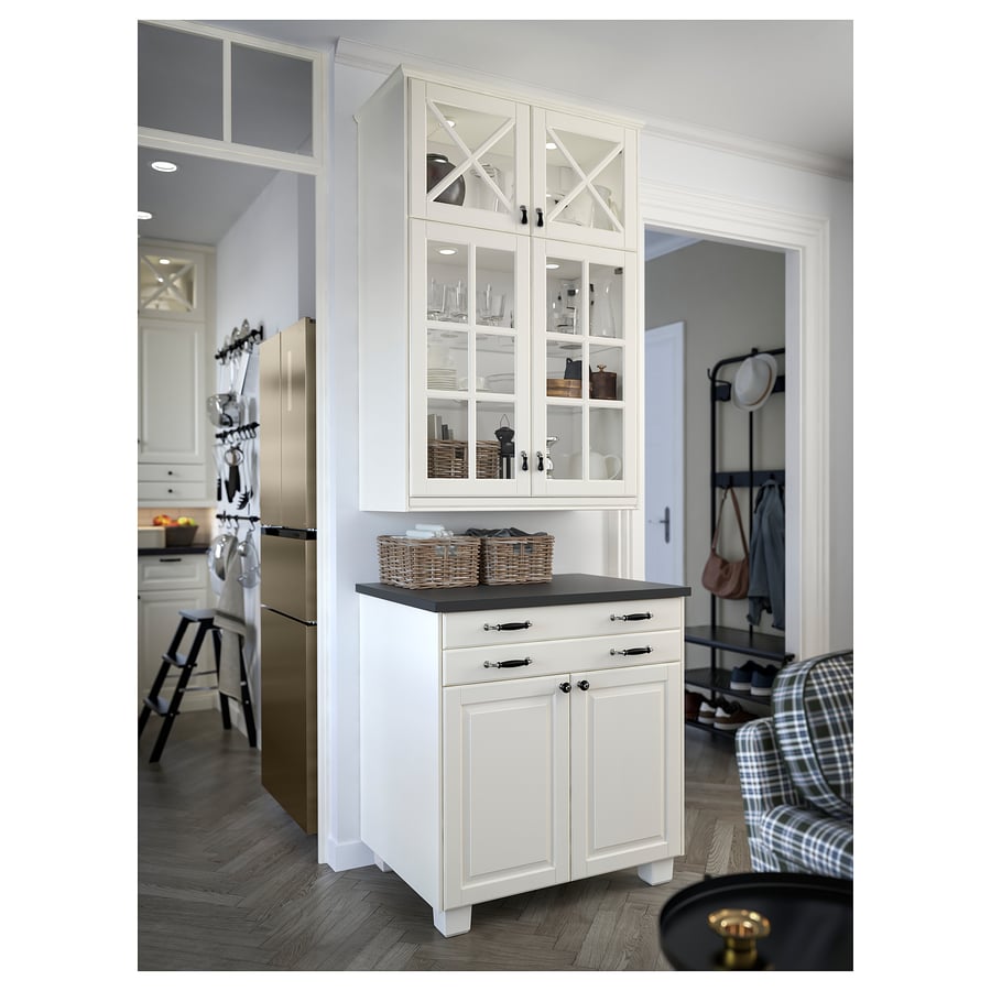 EKBACKEN Countertop, matte anthracite/laminate, 98x11/8" IKEA