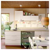 EKBACKEN Countertop, plywood effect/laminate, 98x1 1/8 "
