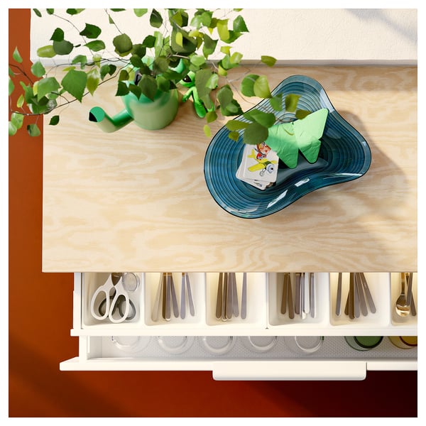 EKBACKEN Countertop, plywood effect/laminate, 98x1 1/8 "
