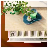 EKBACKEN Countertop, plywood effect/laminate, 98x1 1/8 "