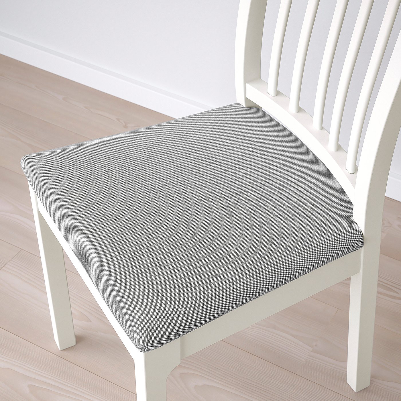 EKEDALEN / EKEDALEN table and 6 chairs, white white/Orrsta