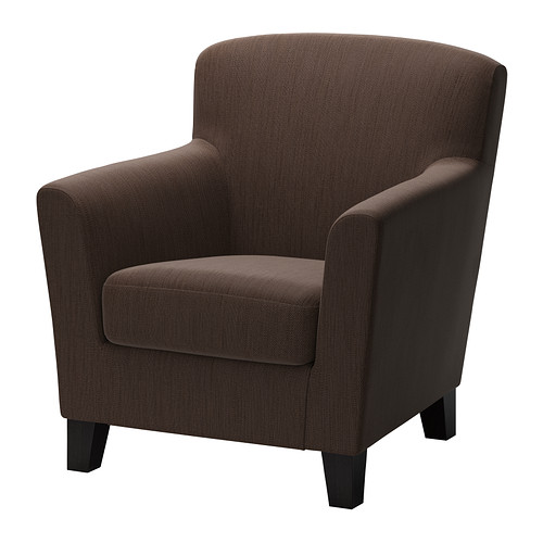 EKENÄS Armchair Hensta dark brown IKEA