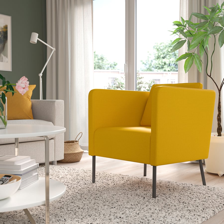 EKERÖ armchair, Skiftebo yellow - IKEA US