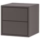 EKET Cabinet with 2 drawers, dark gray, 13 3/4x13 3/4x13 3/4 "