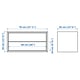 Drawer Railing Normal EKET Cabinet with 2 drawers, white, Width: 27 1/2