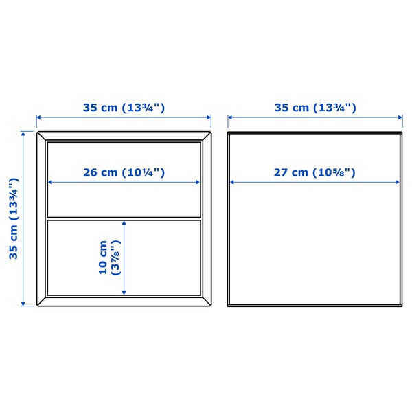 Dialoog Vegetatie Noord Amerika EKET Cabinet with 2 drawers, white, Width: 13 3/4" - IKEA