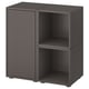 EKET Storage combination with feet, dark gray, 27 1/2x13 3/4x28 3/8 "