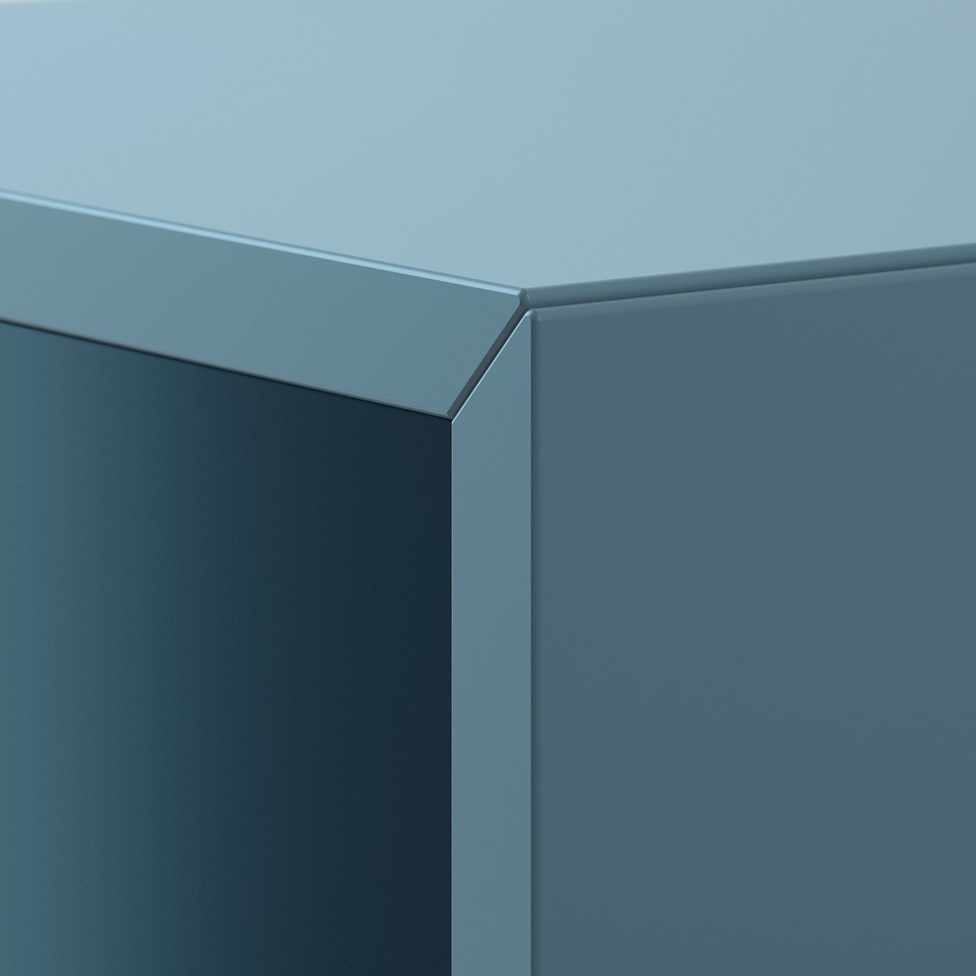 EKET storage combination with legs, white dark gray-blue/wood, 133