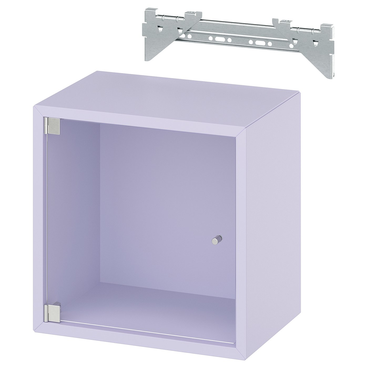 Wall Cabinet With Glass Door, Pale Lilac