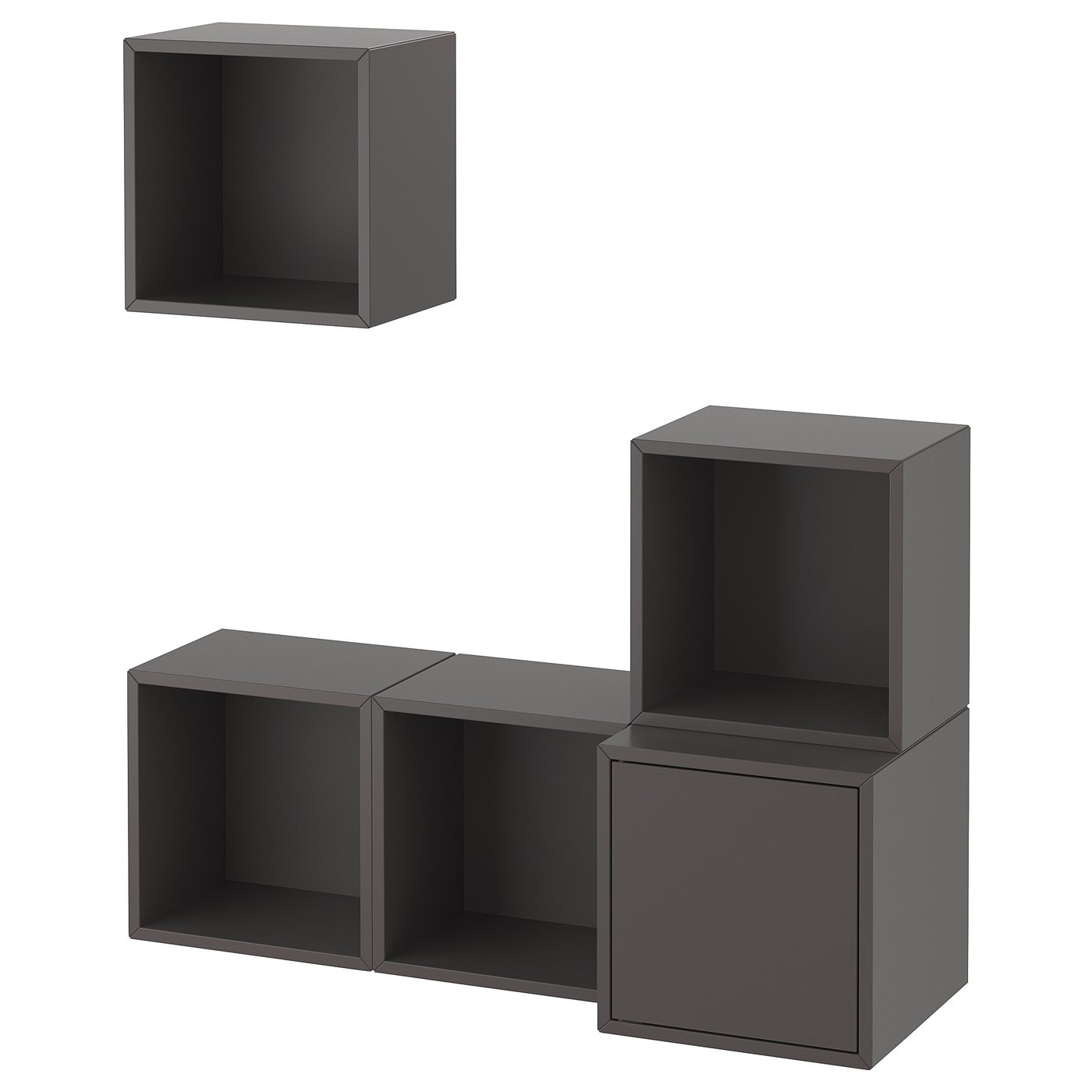 EKET wall-mounted cabinet combination, dark gray, 413/8x133