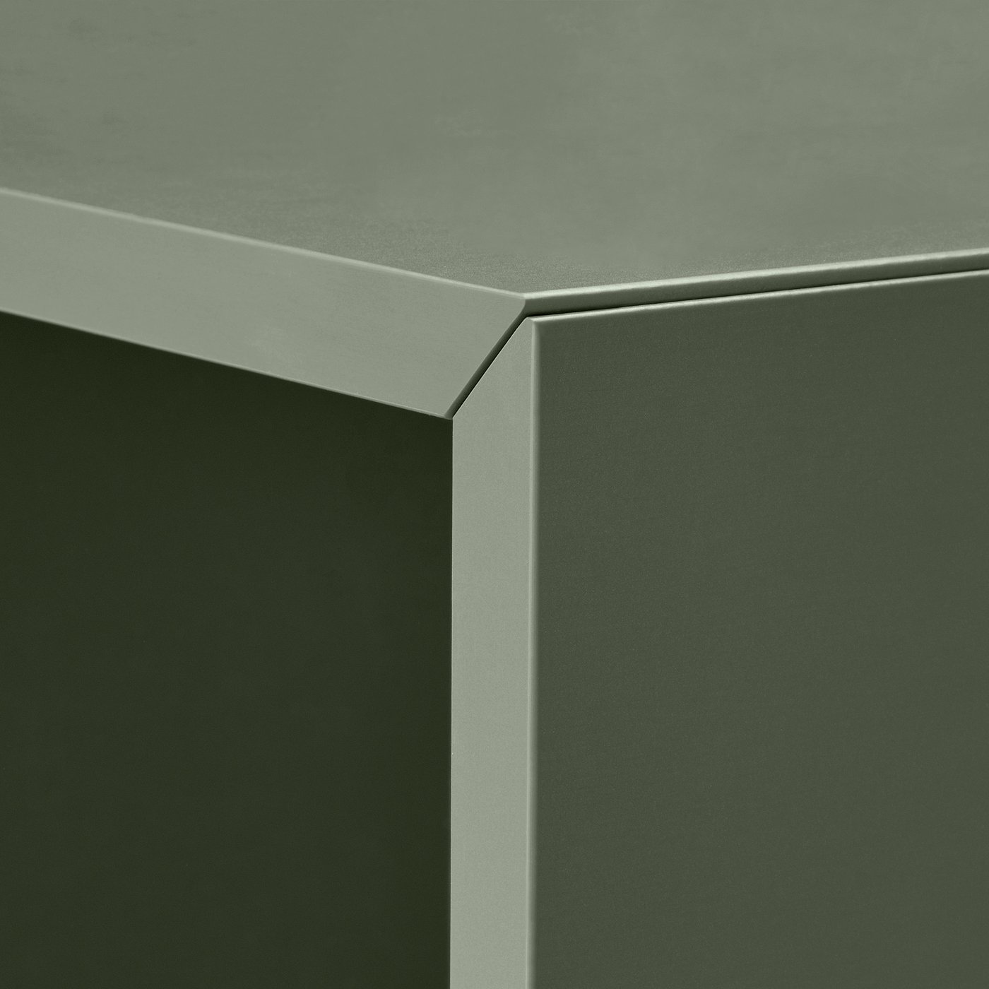 EKET wall-mounted cabinet combination, gray-green/dark gray, 413