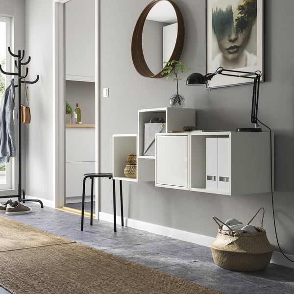 EKET Wall-mounted cabinet combination, white, 55 1/8x13 3/4x20 7/8 "