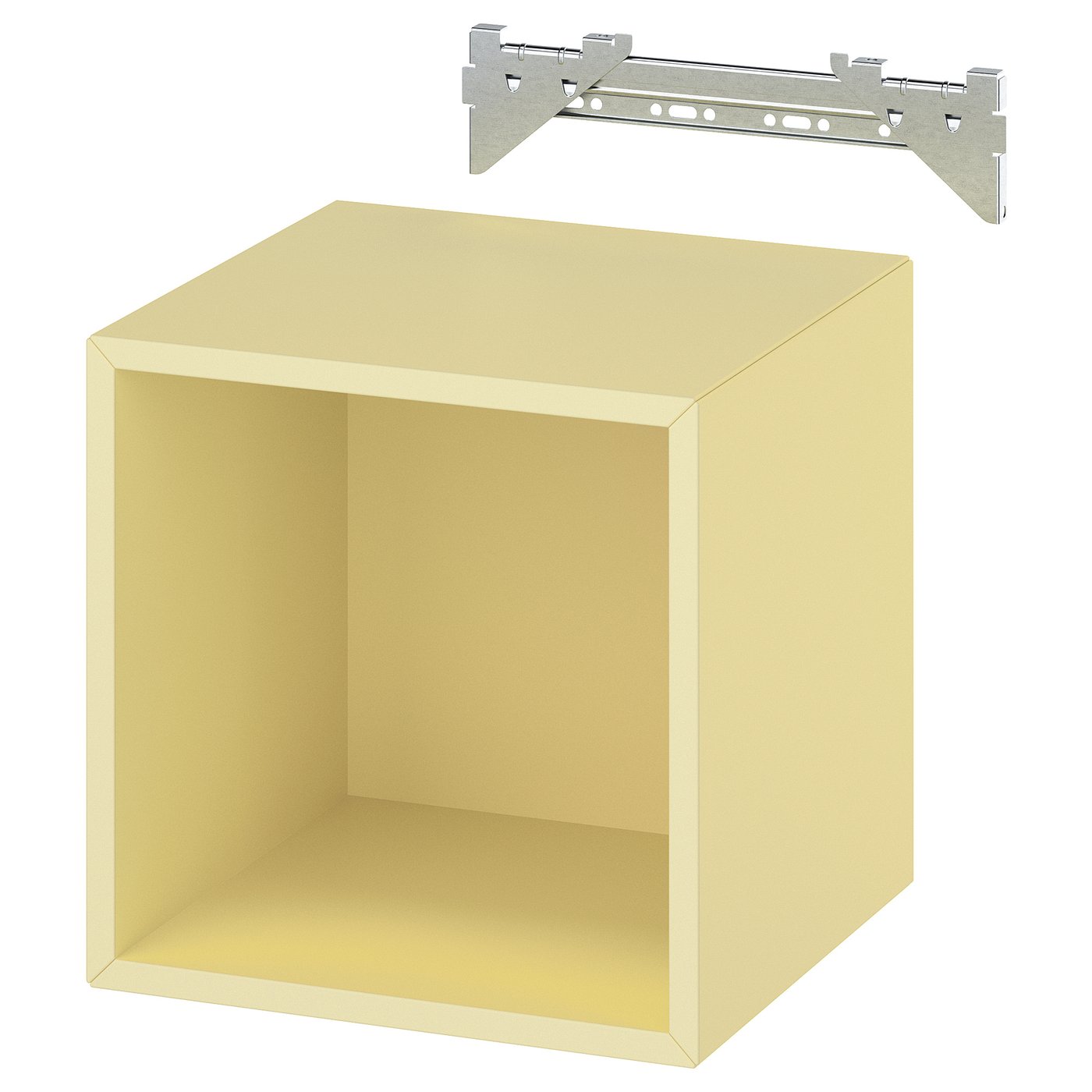 Wall-Mounted Shelving Unit, Pale Yellow