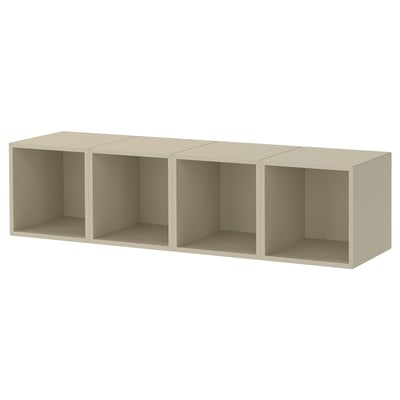 EKET Wall-mounted storage combination, beige, 55 1/8x13 3/4x13 3/4 "