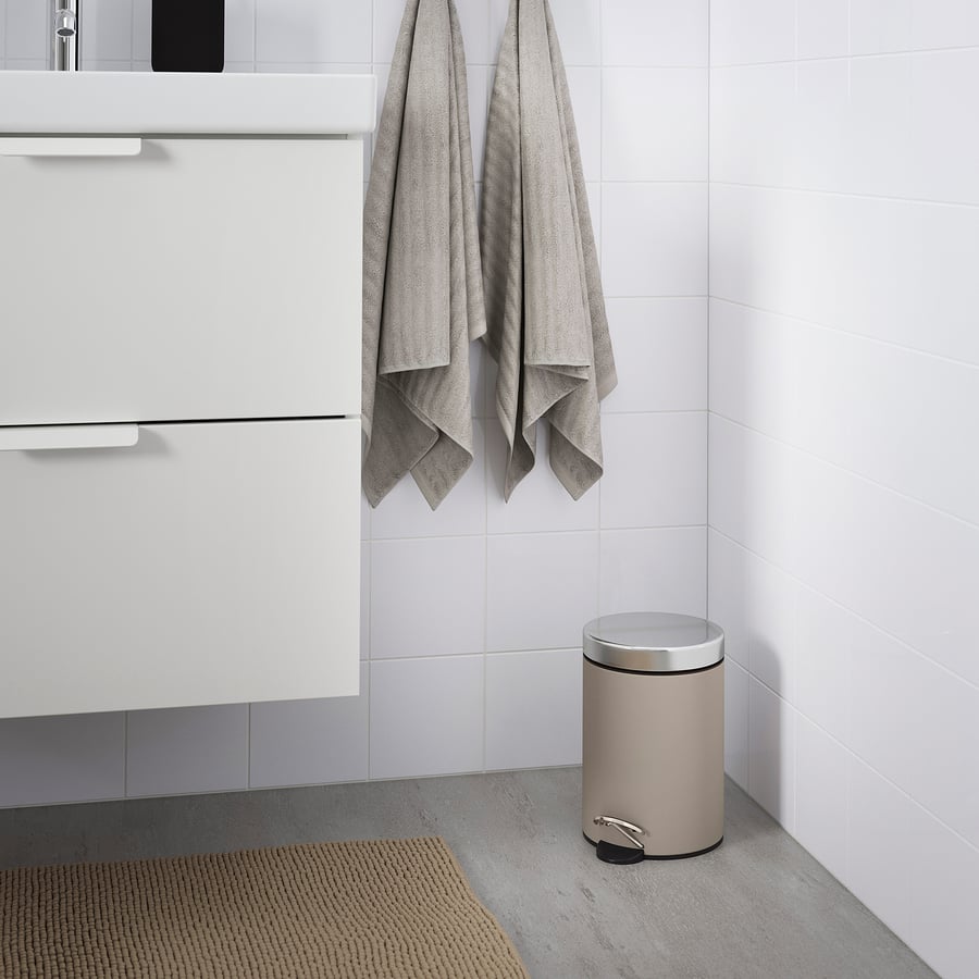 EKOLN trash can, beige, 1 gallon - IKEA US