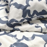 EKPURPURMAL Duvet cover and pillowcase(s), white blue/cloud, Full/Queen (Double/Queen)