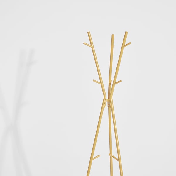 EKRAR hat and coat stand, dark yellow, 661/2" IKEA