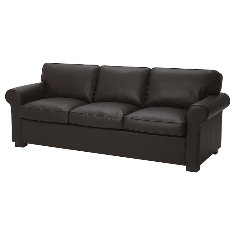 EKTORP 3seat sofa, XL, Skrea dark brown IKEA