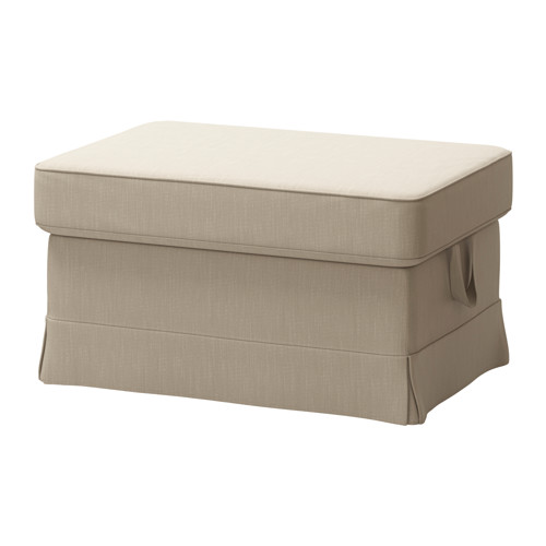 EKTORP Ottoman Nordvalla dark beige IKEA