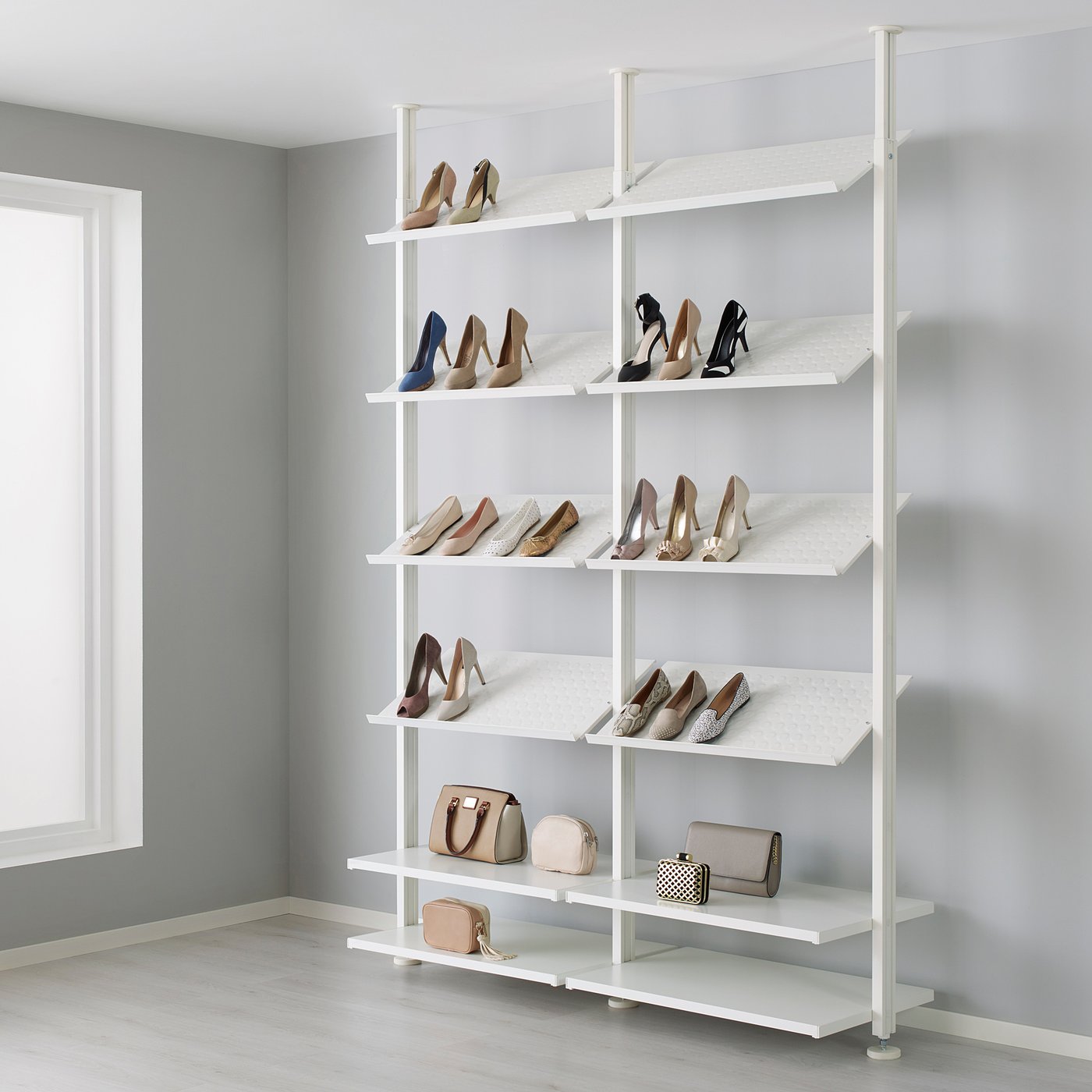 IKEA イヴァール ELVARLI open storage combination, white, 69x20x871/4-1373/4