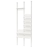 ELVARLI Wardrobe combination, white, 37 3/8x14 1/8x87 1/4-137 3/4 "