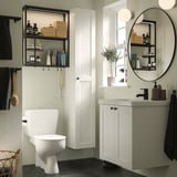 ENHET Bathroom, anthracite/white frame, 24 "