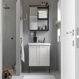 ENHET Bathroom, anthracite/white frame, 24 "