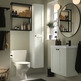 ENHET Bathroom, anthracite/white frame, 24 "