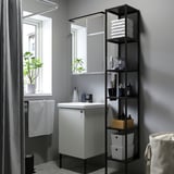 ENHET Bathroom, anthracite/white, 18 "