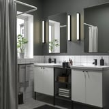 ENHET Bathroom, anthracite/white, 24 "