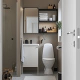ENHET Bathroom, anthracite/white, 18 "