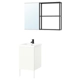 ENHET Bathroom, anthracite/white, 18 "