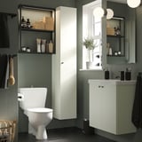 ENHET Bathroom, anthracite/white, 24 "