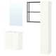 ENHET Bathroom, anthracite/white, 24 "